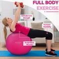 thumbnail image 3 of Pelota de ejercicio Fitvids, antideslizante, antideslizante, 90 cm, rosa, 3 of 7