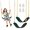 Green, variant on Heavy Duty Swing Seats Replacement for Swing Set (2-Pack) - 330lb Capacity, Outdoor Rust-Resistant Coated Chains, Anti-Slip Seats for Adults & Kids, Backyard Playground Accessories