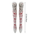 thumbnail image 2 of HJQEQVD Halloween Thigh High Long Socks Over Knee Stockings Skeleton Skull Bat Spiderweb Tights Cos Play Festival Party Favers for Women Girls, 2 of 2
