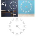 thumbnail image 2 of Large Wall Sticker Clock Butterfly Shape Innovation DIY Modern Art Living Room DecorationSilver, 2 of 4