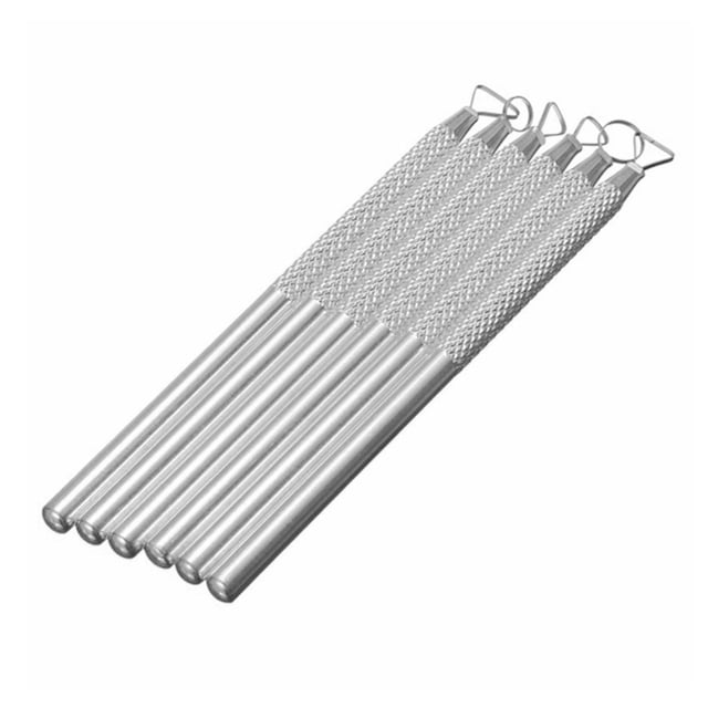 Riwesomey Juego de 6 unidades de herramientas de modelado de polímeros, bolígrafos profesionales para esculpir cerámica, Kit surtido de herramientas de Kits y herramientas para tallar Riwesomey TO009929-00B
