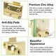 thumbnail image 3 of Elegant Gold Glass Door Lock Latch with Keys for Display Case Wine Cellar, 3 of 10