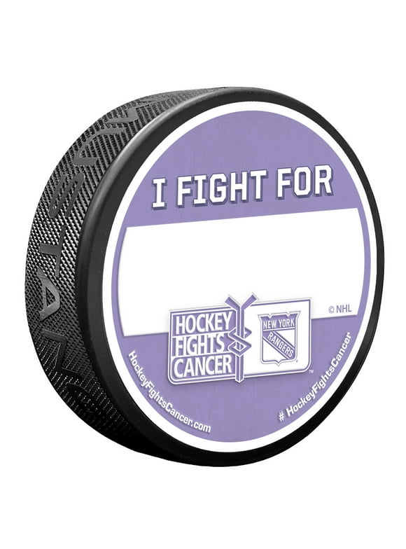 New York Rangers Hockey Fights Cancer "I Fight For" Puck