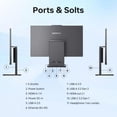 thumbnail image 4 of Lenovo IdeaCentre Business Computer All-in-One PC, 27" FHD Display, Intel Core i7-13620H(10 Cores, Up to 4.9GHz), 64GB DDR5 RAM, 2TB SSD, Wi-Fi 6E, AI & Microsoft Copilot, Windows 11 Pro, 4 of 9
