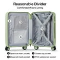 thumbnail image 2 of Hanke Luggage Sets 3 Piece, 20/24/28 Inch Hard Shell Suitcases with Wheels & TSA Lock Lightweight PC Hardside Luggage for Travel(Bamboo Green), 2 of 9
