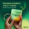 thumbnail image 2 of Papel higiénico PALM NAKI Bamboo, 3 capas, 24 rollos, 360 hojas, 2 of 9