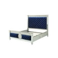 thumbnail image 6 of ACME Varian Eastern King Bed in Blue Velvet and Mirrored, 6 of 6