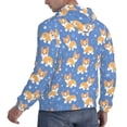 thumbnail image 3 of Hoodies for Men - Corgi print Long Sleeve Comfrt Men'S Fashion Hoodies & Sweatshirts, Sweatshirts for Men Hoodies Pullover Clothing Clothes with Pouch, 3 of 7