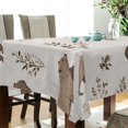 thumbnail image 5 of Yayeee Tablecloths 54" x 54" Rectangle Wrinkle Resistant Party Table Cover, Light Gray Bears, 5 of 8