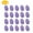 Purple, variant on Fridja 20Pcs Simulation Colorful Plastic Easter-Eggs Bright PlasticEggs Decorations DIY