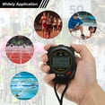thumbnail image 7 of Sport Stopwatch Timer 100 Lap Memory 0.01 Second Timing Stop Watch Alarm Clock for Coach Black, 7 of 7