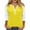 Yellow -GB05, variant on ADSSDQ Womens Tops 3/4 Sleeve Button Down Shirts Henley V Neck Loose Casual Blouses Color Block Tshirts Fall Clothes Fashion 2025 Navy XL