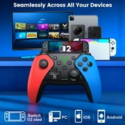 BEBONCOOL Wireless Switch Pro Controller with Storage Dock, Programmable Buttons