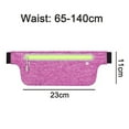 thumbnail image 2 of Riñonera ultradelgada para correr Hukapapa, bolsa liviana, resistente al agua, para entrenamientos, actividades de viaje, camuflaje morado, 2 of 5