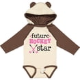 thumbnail image 3 of Inktastic Future Field Hockey Star Girls Long Sleeve Baby Bodysuit, 3 of 5