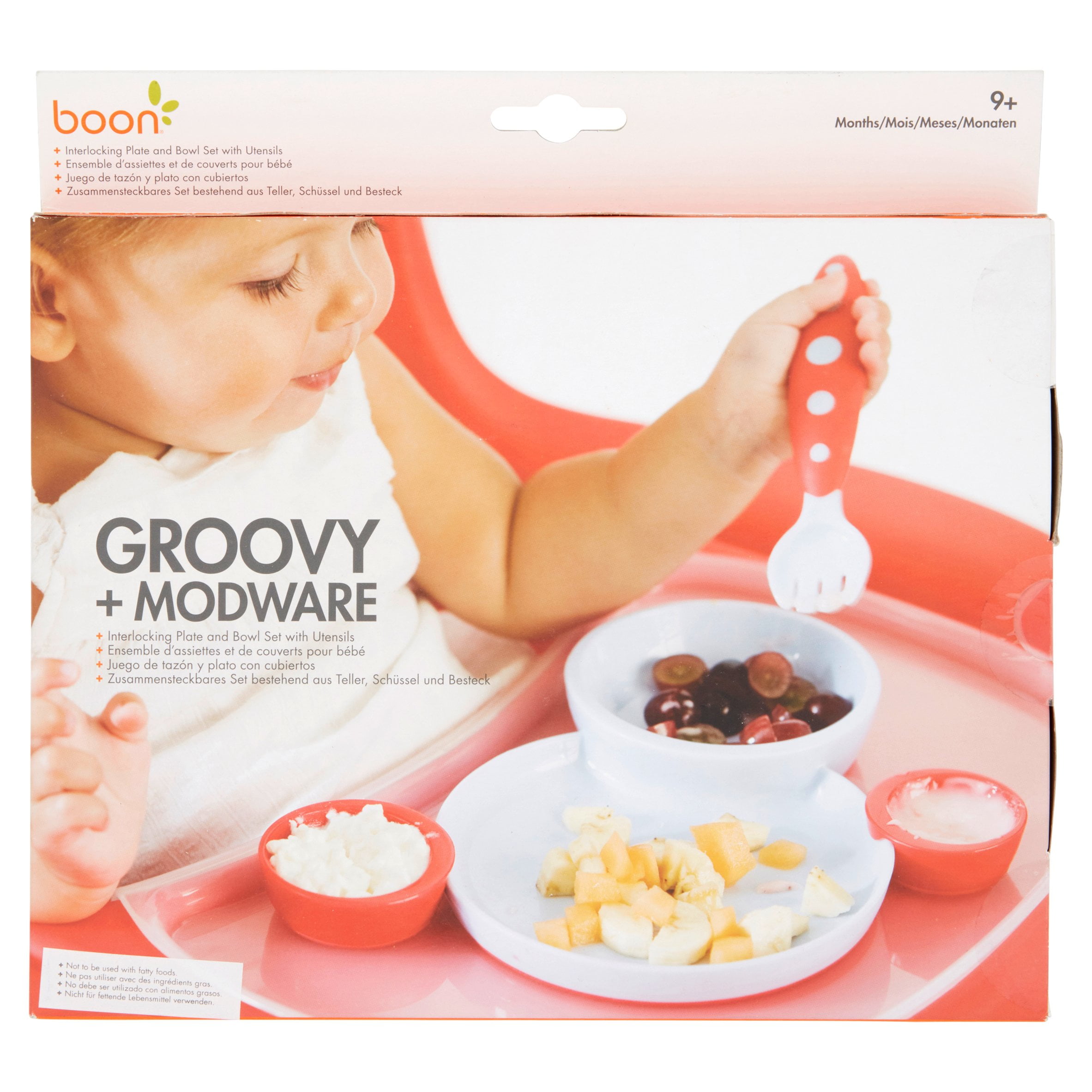 UpwardBaby Suction Baby Bowl and Interlocking Toddler Silverware