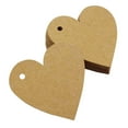 thumbnail image 3 of 500 PCS Heart Shape Blank Kraft Paper Gifts Tags Bonbonniere Wedding Favor Tags with Free Natural Jute Twine, 3 of 4