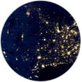 thumbnail image 1 of USA Space Satellite Map Round Area Rug Non-Slip Floor Mats Polyester Throw Rugs Floor Carpet for Door Entryway Bedrooms Living Room Decor, 27.6 X 27.6 Inches, 1 of 6