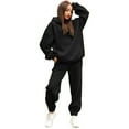 thumbnail image 1 of Ensemble de Survêtement Décontracté pour Femmes Style Coréen Sweat à Capuche et Pantalon Deux Pièces, 1 of 5