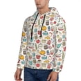 thumbnail image 3 of Fotbe Men's Hoodie with Cooking Utensils Pattern - Kangaroo Pocket Pullover Hooded Sweatshirt, Perfect for Daily Wear, Travel, and Home-Small, 3 of 7