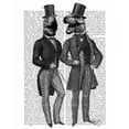 thumbnail image 3 of Fab Funky 12x14 Black Modern Framed Museum Art Print Titled - Dinosaur Men Lads Night Out, 3 of 5