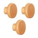 thumbnail image 5 of Ganchos para abrigos de madera de 3 piezas, perchero Circular para ropa, colgador decorativo, ganchos de pared redondos organizadores, soporte para co 5 cm de diámetro, 5 of 8