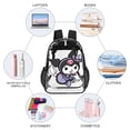 thumbnail image 3 of Kuromi And My Melody Clear Backpack Heavy Duty See Through Bookbag Transparent Bag for Colleges School Work Sport Travel, 3 of 7