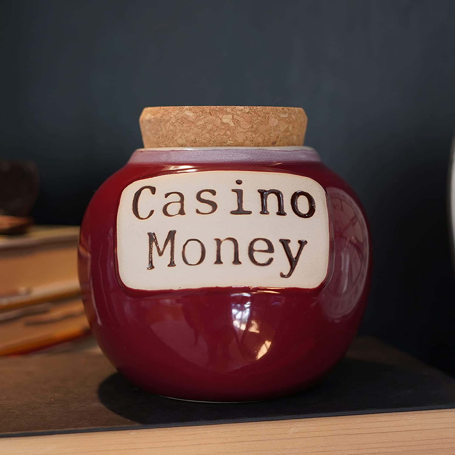 Cottage Creek Casino Money Piggy Bank, Slots Gifts, Gambling Gifts