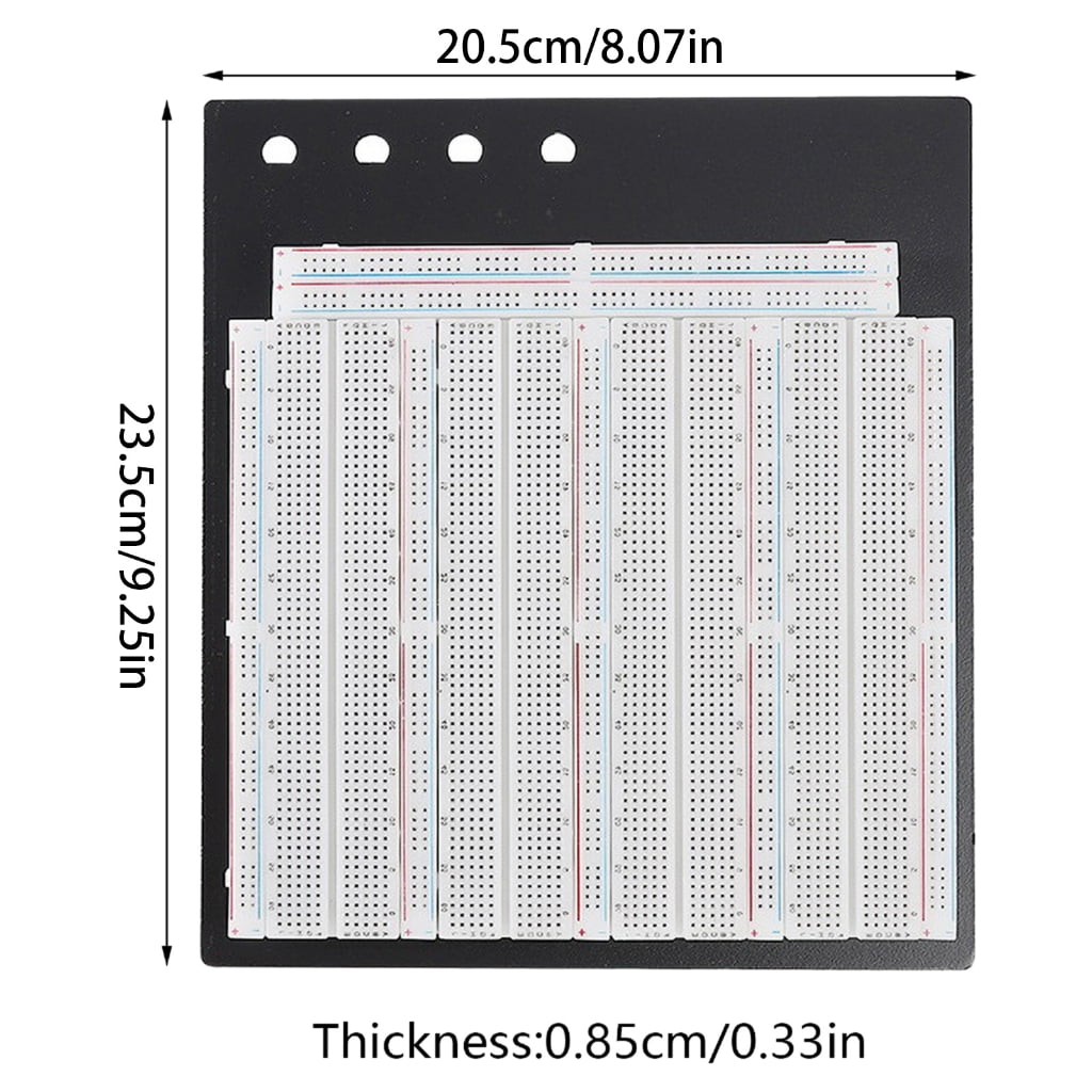 WINDLAND 3220 Point Solderless Breadboard With Aluminum Base Plate For Experimentation