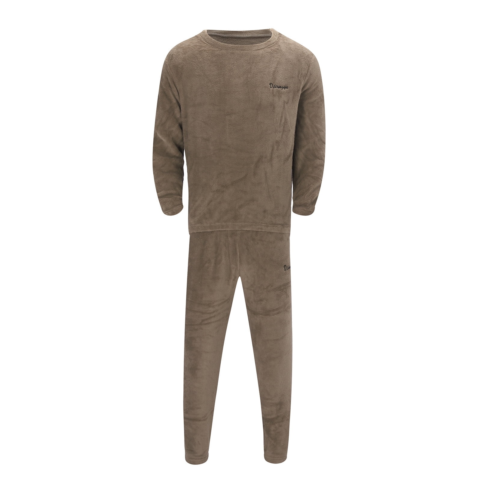 Pyjama Flanelle Doux Pour L'hiver - Ensemble Chaud à Manches Longues | Coupe Détendue Et Confortable