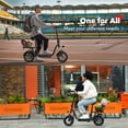 thumbnail image 3 of iScooter 500W Electric Scooter with Seat for Adult, 12" Commuter E-Scooter Up to 23 Miles 15.5 MPH with Dual Shock Absorbers and Basket, 3 of 10