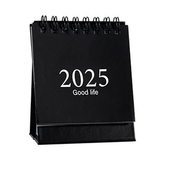 Xihbxyly Mini Calendario de Escritorio 2025, Diseño Triangular Plegable Portátil, Papel Duradero de 250 G/M², Formato Fácil de Pasar de Página, Ideal para Oficina, Hogar y Escuela, Regalo Perfecto pa