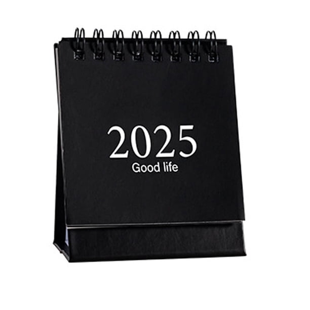 Calendarios 2025 Estilo Edición en inglés Mini calendario de escritorio Calendario de escritorio Adorno Calendario de escritorio portátil