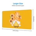 thumbnail image 2 of Xecao Sunflower Gnomes 2 for Waterproof Mouse Pad - Extended Contour Mouse Mat, Large Gaming Mousepad Laptop Keyboard Mat with Non-Slip Rubber Base, 2 of 8