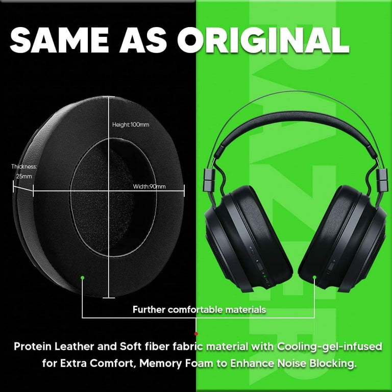 vrijheid annuleren klink for Razer Nari Ear Pads Replacement Cooling-Gel Earpads Ear Cushion Repair Parts for Razer Nari Ultimate, Nari - Walmart.com vrijheid annuleren klink for Razer Nari Ear Pads Replacement Cooling-Gel Earpads Ear Cushion Repair Parts for Razer Nari Ultimate, Nari - Walmart.com