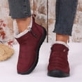 thumbnail image 4 of Willtoo Winter Snow Zip Up Boots for Women Faux Fur Lined Warm Ankle Booties Outdoor Anti-slip Waterproof Comfortable Short Boot, 4 of 5