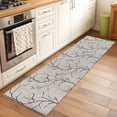 thumbnail image 3 of Black Grey Branches 2'x6' Runner Rug, Vintage Art Farmhouse Washable Non-Slip Area Rugs for Hallway Kitchen Floor Bedroom Entryway, StainResistant Laundry Carpet Decoration Indoor Mat, 3 of 9