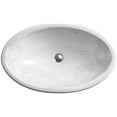 thumbnail image 2 of Kohler 14273-SMC-0 24 in. Oval Undermount Bathroom Sink - Empress Bouquet, 2 of 3