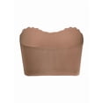thumbnail image 3 of Padded Strapless Bras for Women Large Bust No Underwire Bra Front Closure Seamless Full Coverage Push Up Lingerie,XL,Coffee, 3 of 13