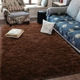 thumbnail image 5 of Lochas Fluffy Soft Shag Carpet Rug for Living Room Bedroom Big Area Rugs Floor Mat, 3'x5', Coffee, 5 of 7