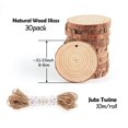 thumbnail image 3 of Wood Slices ilauke, 30 unidades, 8-9 cm, con hilo de yute, 3 of 9