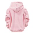 thumbnail image 6 of Women's Oversized Fuzzy Pet Carrier Hoodie, Soft Sherpa Dog Cat Pocket Hooded Sweatshirt for Pet Owners Daily Autumn Winter Loungewear Outfits(Pink/XXXL), 6 of 9