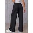 thumbnail image 4 of Women’s High Waisted Sweatpants Wide Leg Lounge Pants with Drawstring Elastic Waist Casual Workout Jogger Trousers with Pockets, 4 of 7