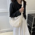 thumbnail image 4 of Bolso de mano de nube para mujer, bolso de hombro a la moda de verano, grande (blanco), 4 of 8
