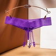 thumbnail image 4 of HUPOM Period Thong Underwear For Women Panties Thong Leisure Tie Comfort Waist Purple Free Size, 4 of 5