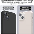 thumbnail image 3 of Compatible with iPhone 14 Plus Case with Screen Protector, Upgraded Liquid Silicone with [Camera Protection] [Soft Anti-Scratch Microfiber Lining] Phone Case for iPhone 14 Plus - Black, 3 of 14