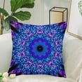 thumbnail image 2 of MKHERT Oriental Kaleidoscope Fractal Pillow Covers Pillowcase Throw Pillows 18x18 inch, 2 of 2
