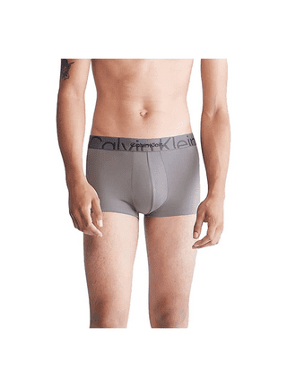 Calvin Klein Men's Underwear Compact Flex Low Rise Trunk Microfiber Gray M  L XL