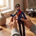 thumbnail image 4 of 6PCS Retro Michael Plush Figure Soft Stuffed Toy for Music Lovers Birthday Gift for Him, 4 of 5