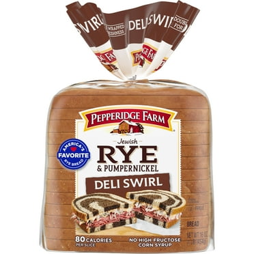 Pepperidge Farm Jewish Rye & Pumpernickel Deli Swirl Bread, 16 oz. Bag